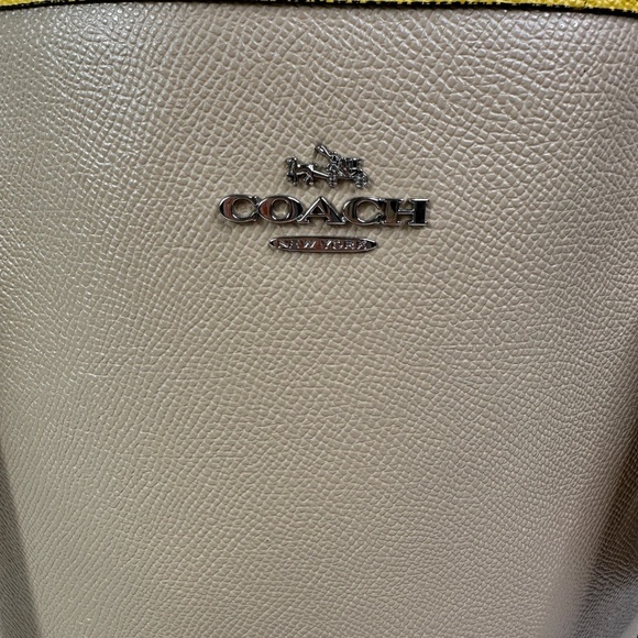 Coach Tan and Yellow Women's Tote Bag - Picture 2 of 13